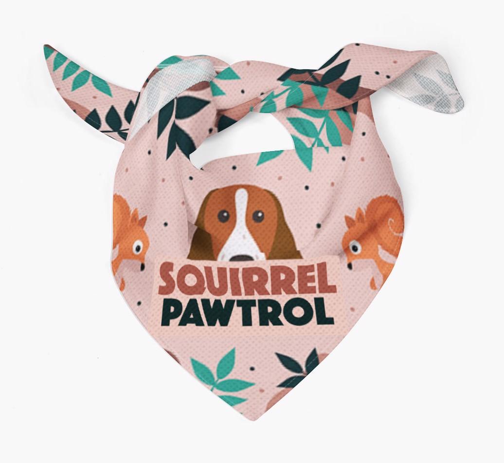 'Squirrel Pawtrol' - Personalized {breedFullName} Bandana