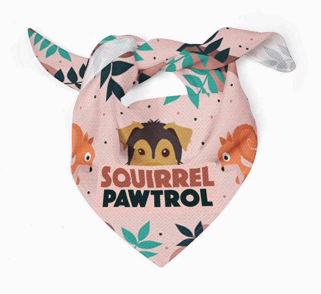 'Squirrel Pawtrol' - Personalized {breedFullName} Bandana