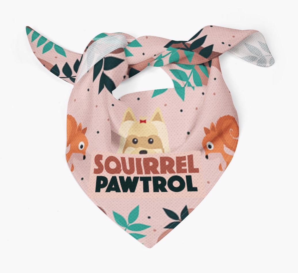 'Squirrel Pawtrol' - Personalized {breedFullName} Bandana