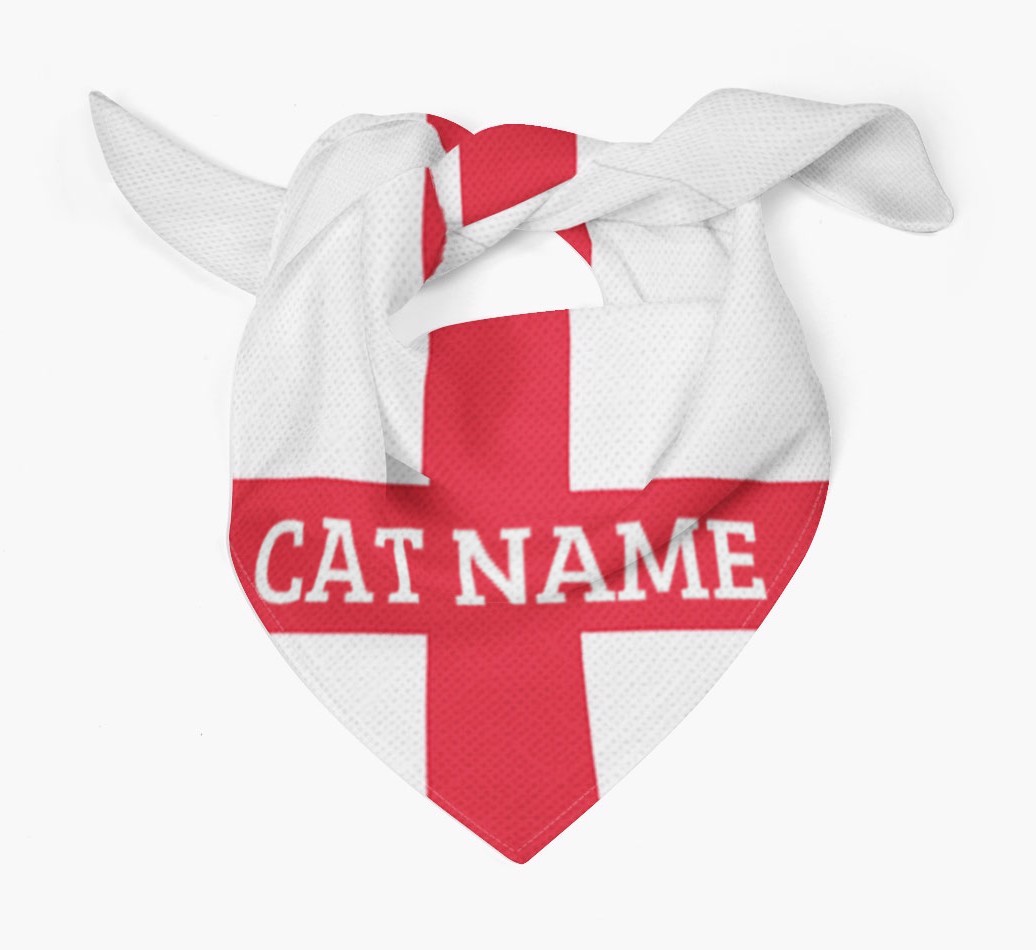 English Flag - Personalised {breedFullName} Bandana