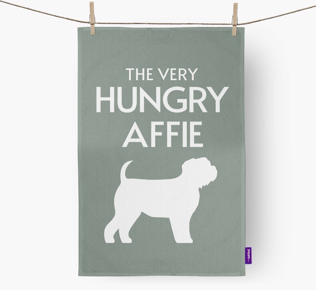 'The Very Hungry...' - Personalised {breedFullName} Tea Towel