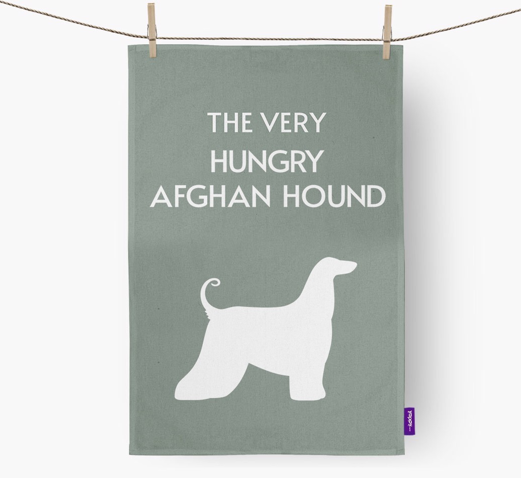 'The Very Hungry...' - Personalised {breedFullName} Tea Towel