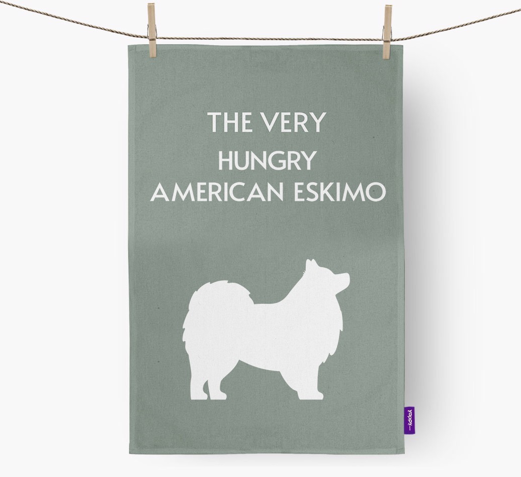 'The Very Hungry...' - Personalised {breedFullName} Tea Towel