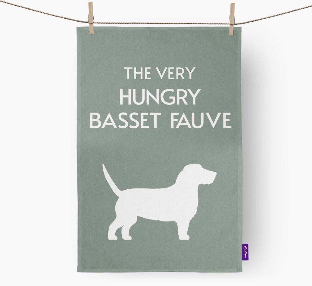 'The Very Hungry...' - Personalised {breedFullName} Tea Towel