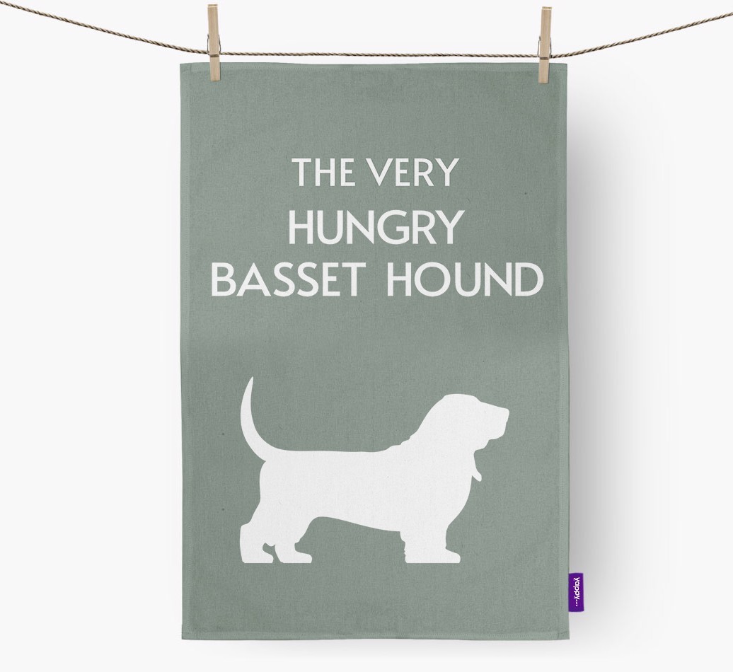'The Very Hungry...' - Personalised {breedFullName} Tea Towel