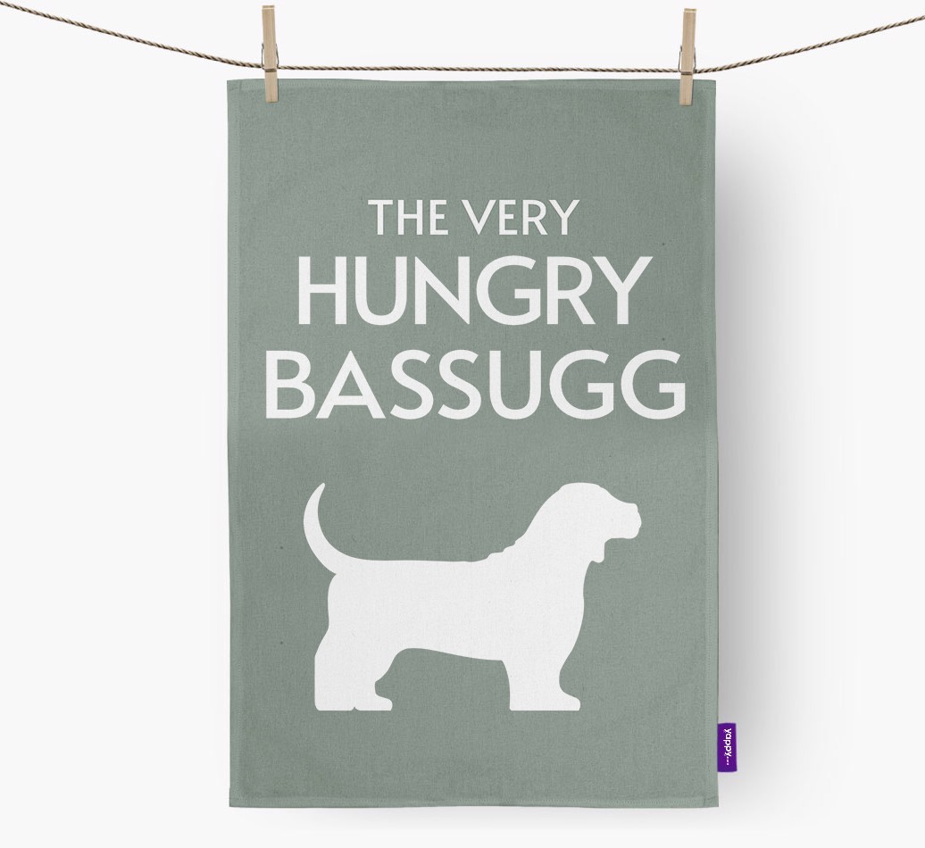 'The Very Hungry...' - Personalised {breedFullName} Tea Towel