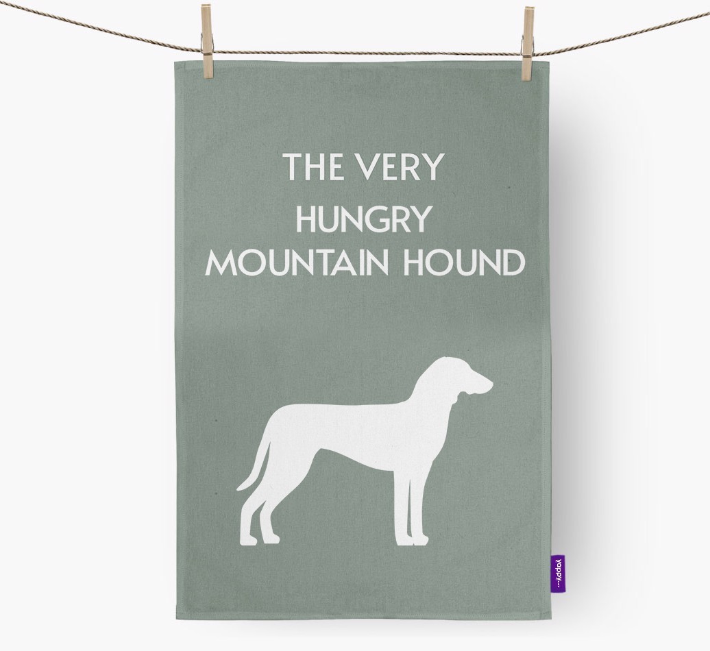 'The Very Hungry...' - Personalised {breedFullName} Tea Towel