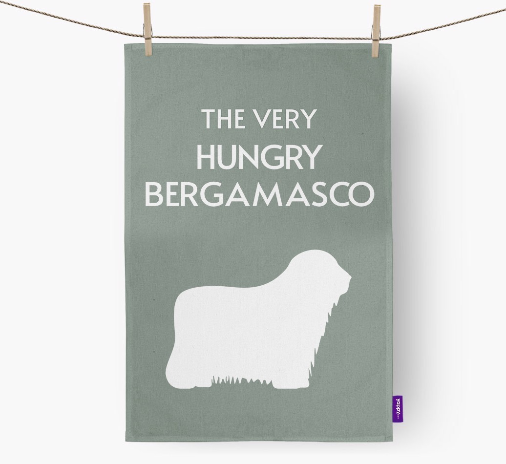 'The Very Hungry...' - Personalised {breedFullName} Tea Towel