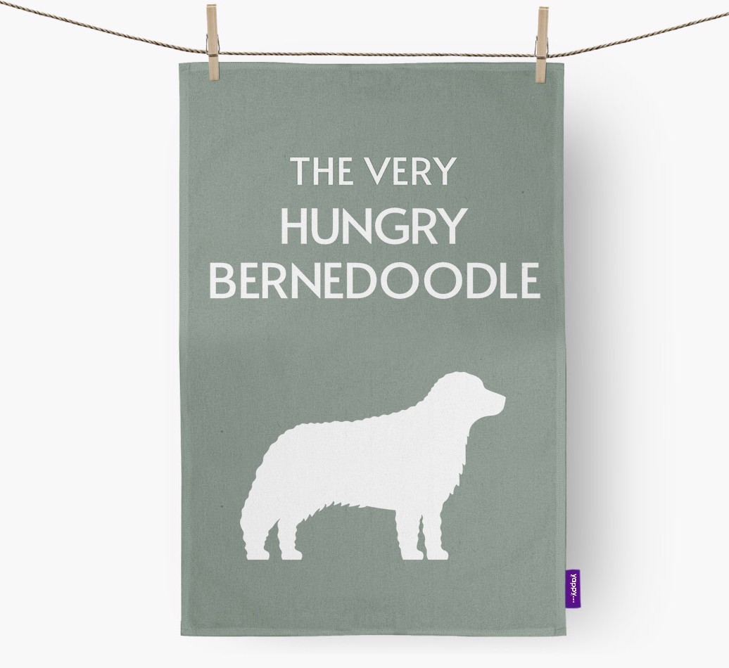 'The Very Hungry...' - Personalised {breedFullName} Tea Towel