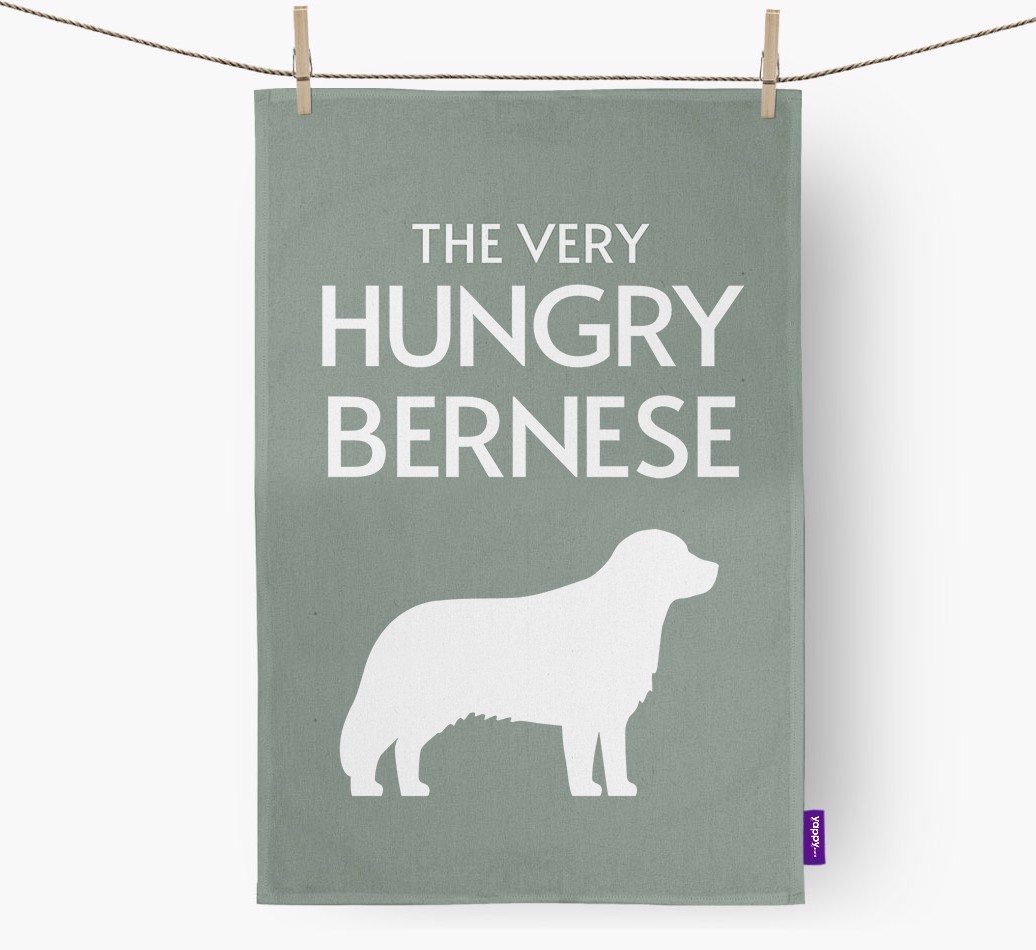 'The Very Hungry...' - Personalised {breedFullName} Tea Towel