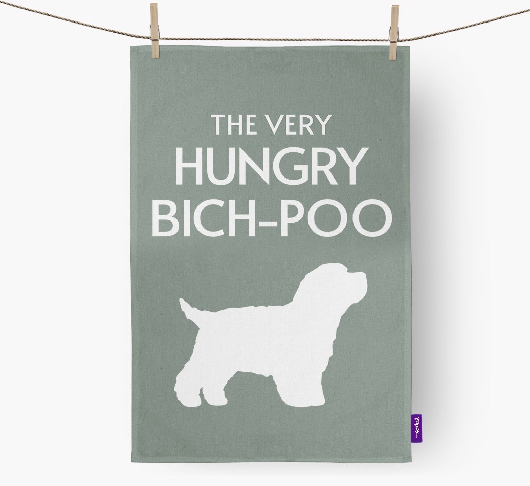 'The Very Hungry...' - Personalised {breedFullName} Tea Towel