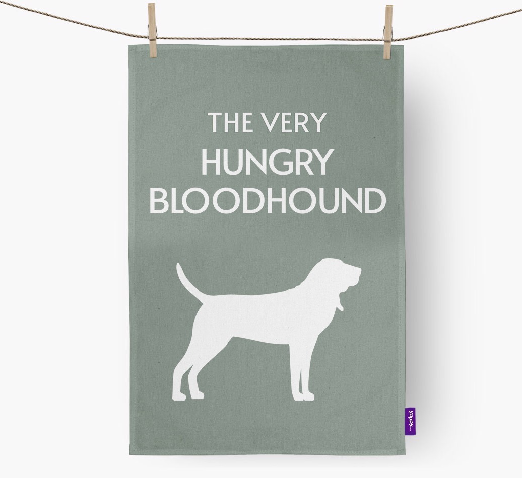 'The Very Hungry...' - Personalised {breedFullName} Tea Towel