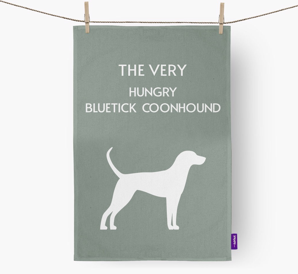 'The Very Hungry...' - Personalised {breedFullName} Tea Towel