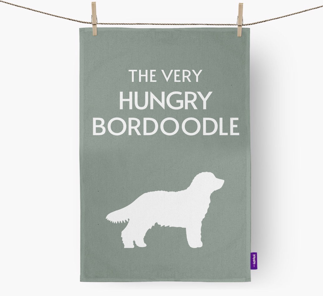 'The Very Hungry...' - Personalised {breedFullName} Tea Towel