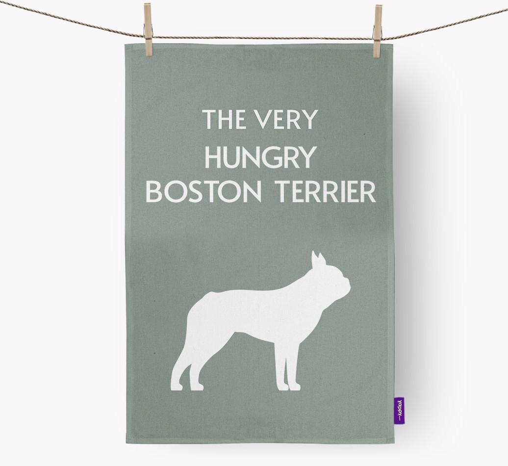 'The Very Hungry...' - Personalized {breedFullName} Dish Towel