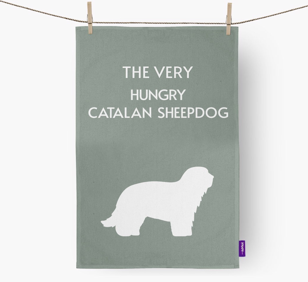 'The Very Hungry...' - Personalised {breedFullName} Tea Towel