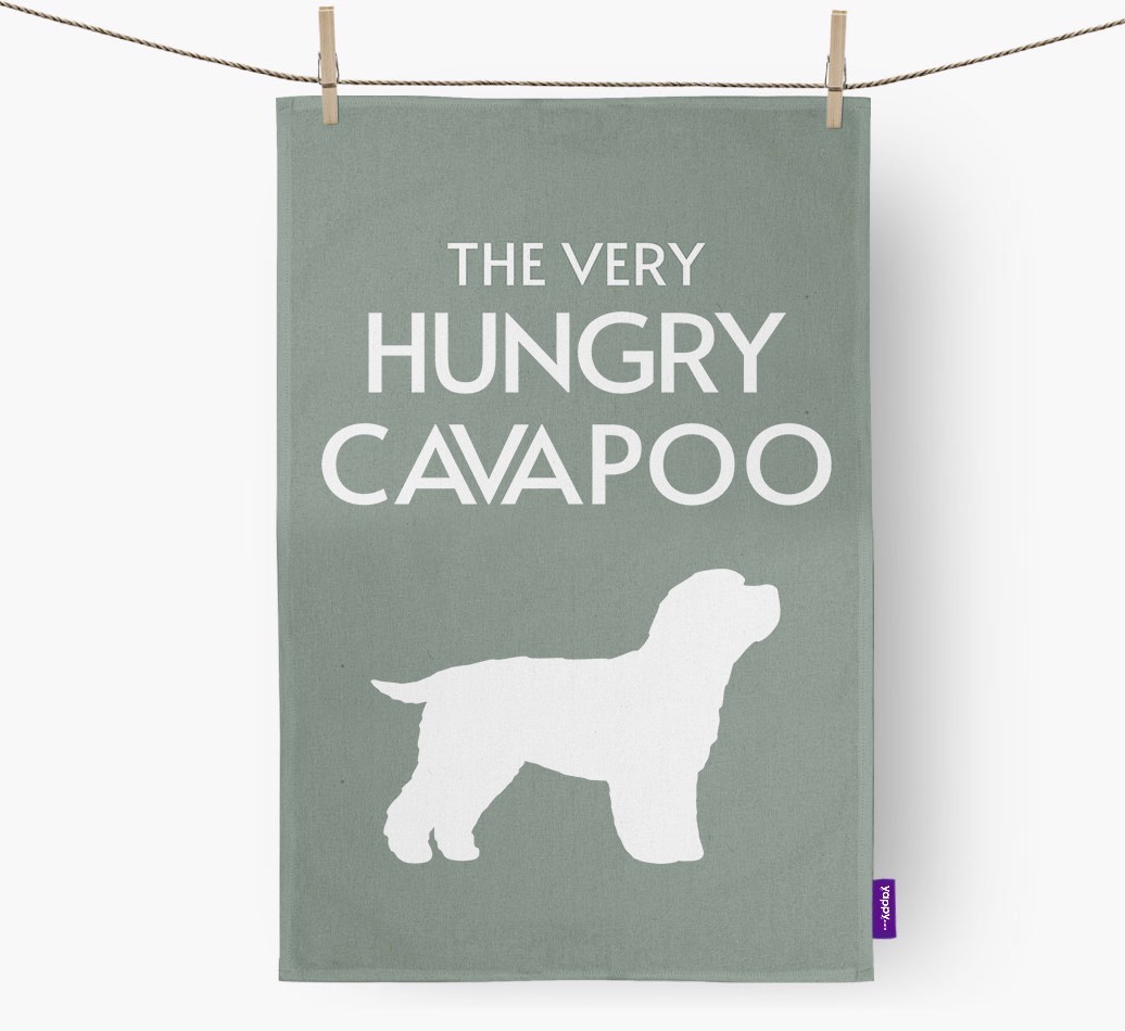 'The Very Hungry...' - Personalised {breedFullName} Tea Towel