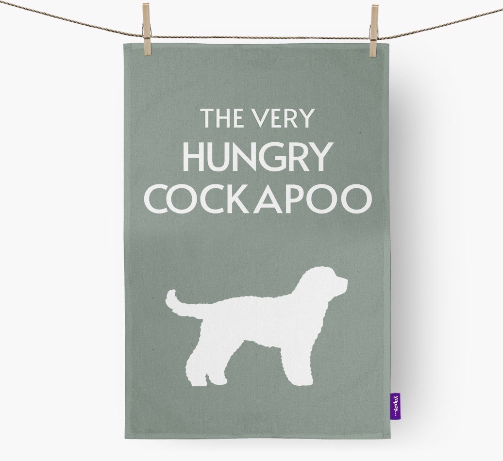 'The Very Hungry...' - Personalised {breedFullName} Tea Towel