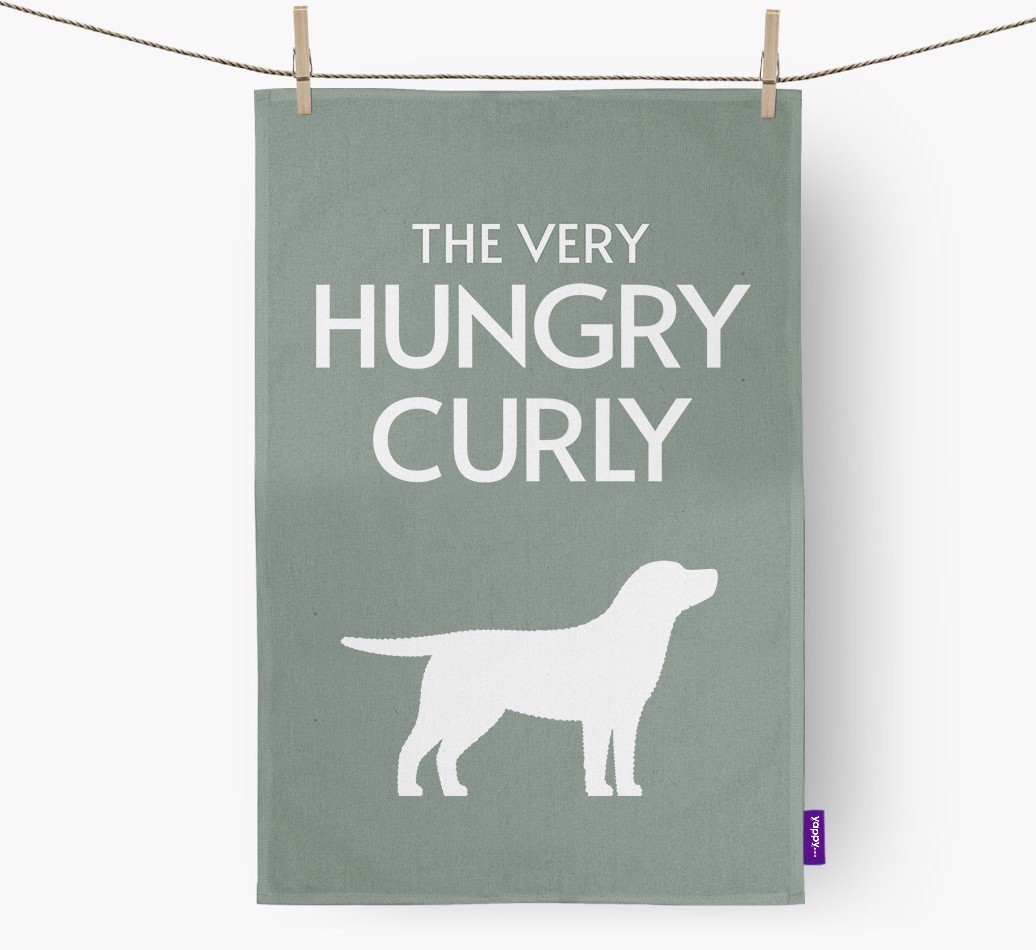 'The Very Hungry...' - Personalised {breedFullName} Tea Towel