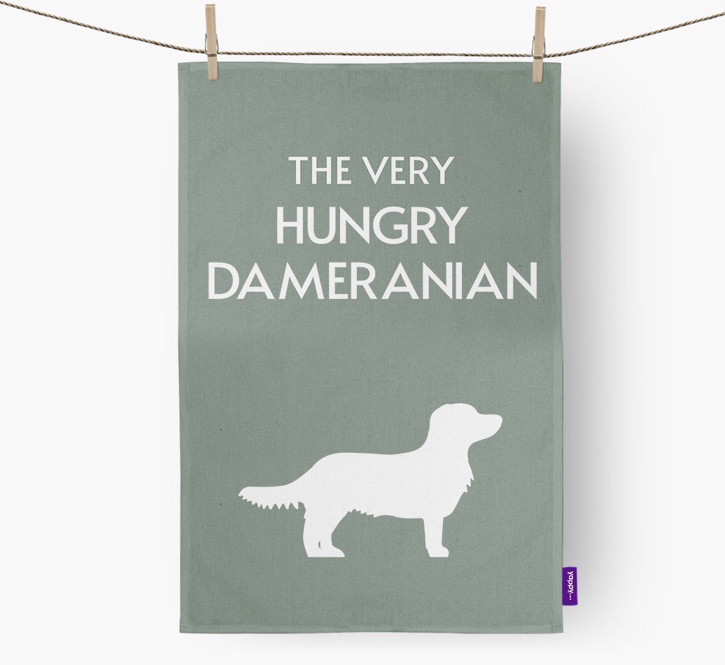 'The Very Hungry...' - Personalised {breedFullName} Tea Towel