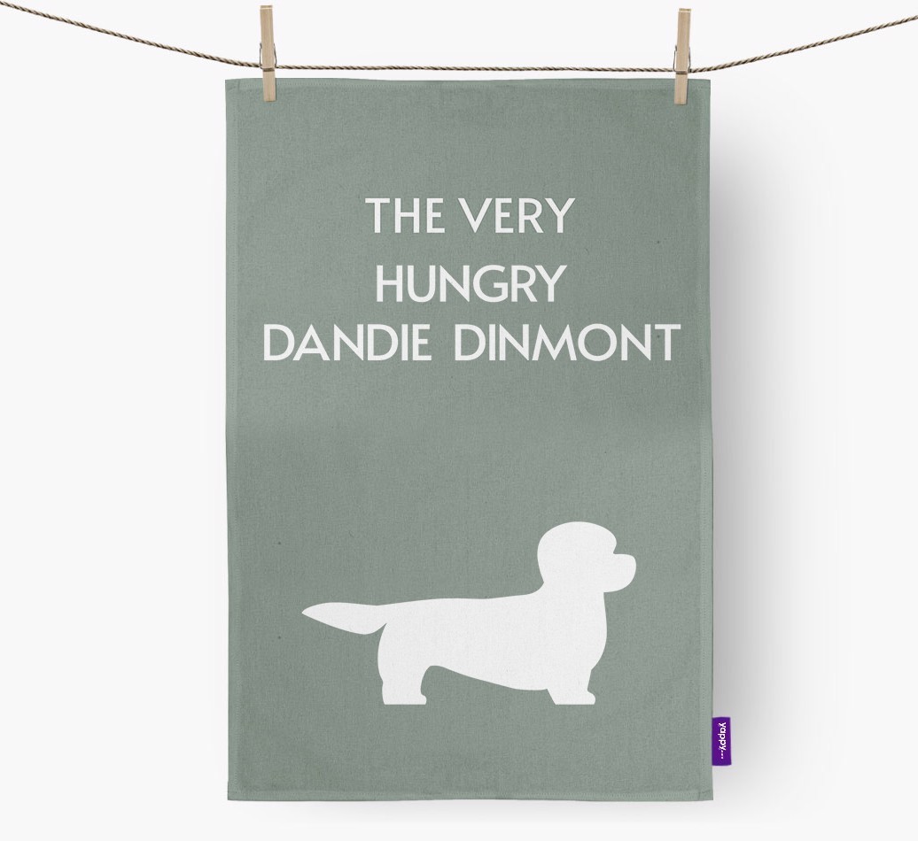 'The Very Hungry...' - Personalised {breedFullName} Tea Towel