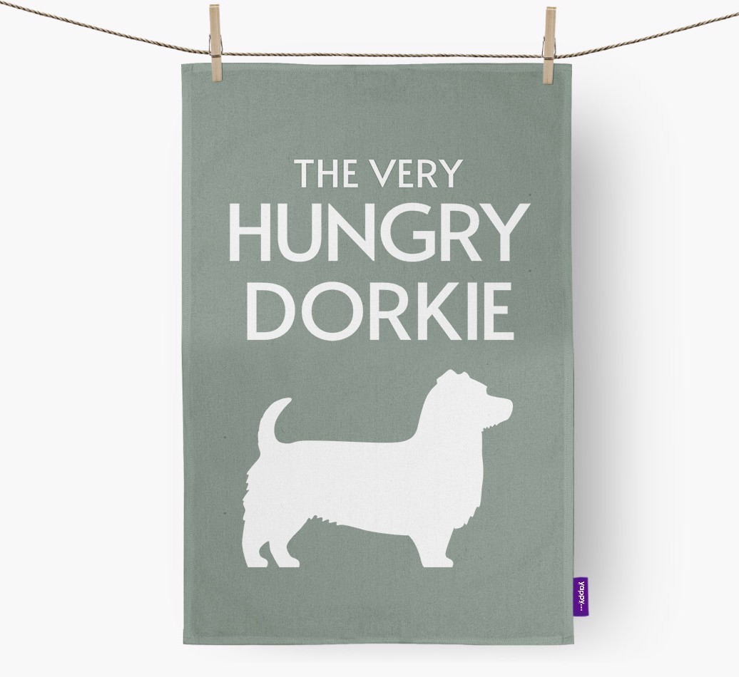 'The Very Hungry...' - Personalised {breedFullName} Tea Towel