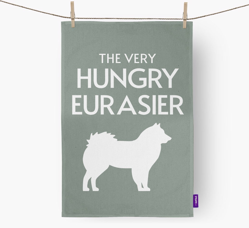 'The Very Hungry...' - Personalised {breedFullName} Tea Towel