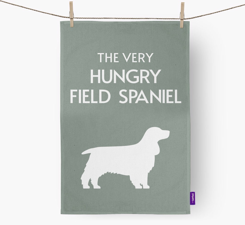 'The Very Hungry...' - Personalised {breedFullName} Tea Towel