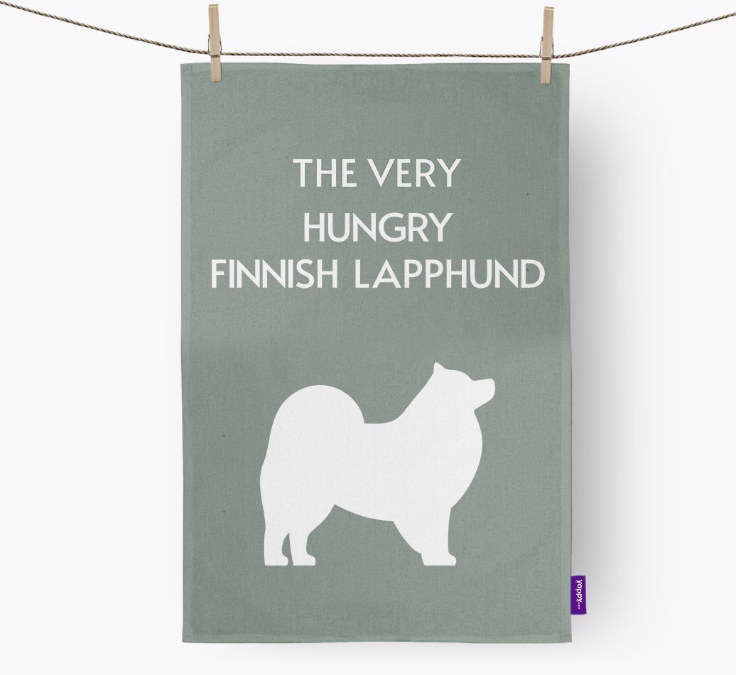 'The Very Hungry...' - Personalised {breedFullName} Tea Towel