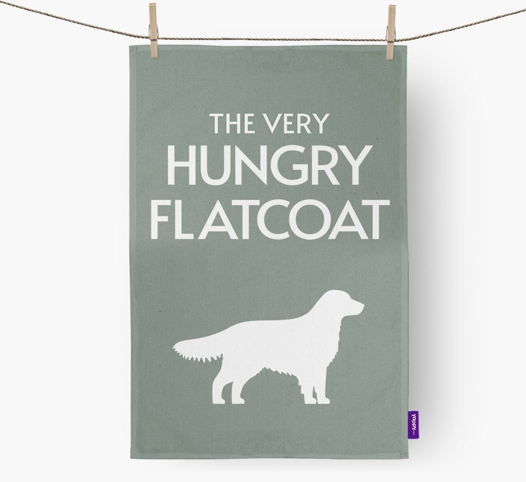 'The Very Hungry...' - Personalised {breedFullName} Tea Towel