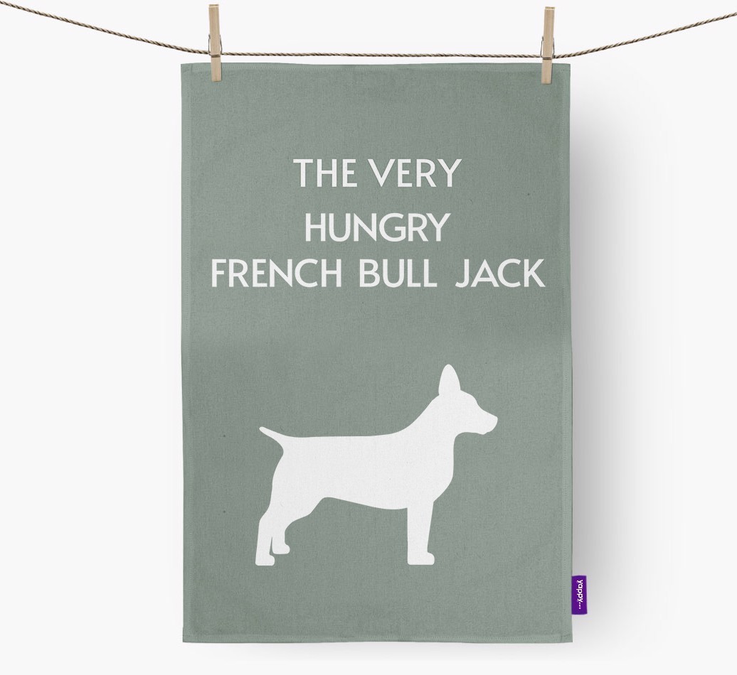 'The Very Hungry...' - Personalised {breedFullName} Tea Towel