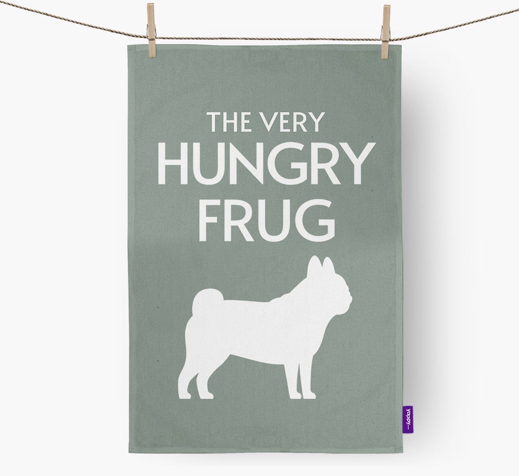 'The Very Hungry...' - Personalised {breedFullName} Tea Towel