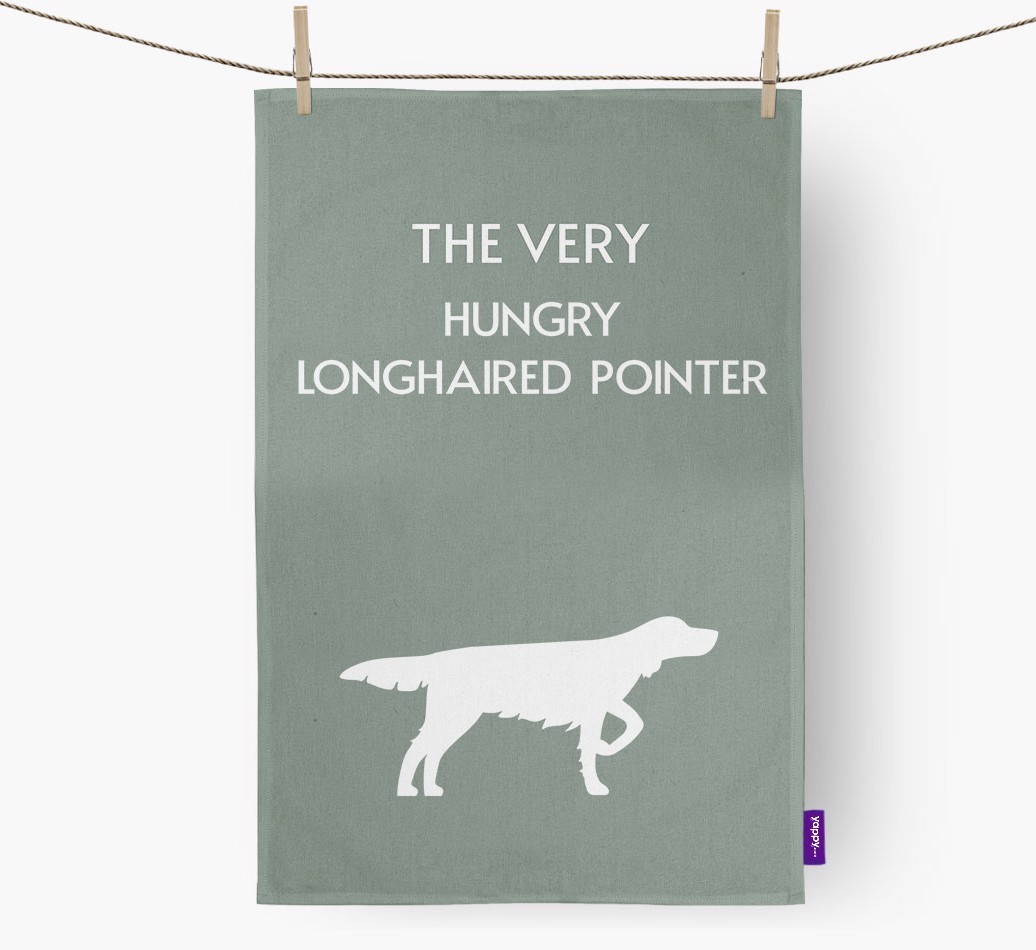 'The Very Hungry...' - Personalised {breedFullName} Tea Towel