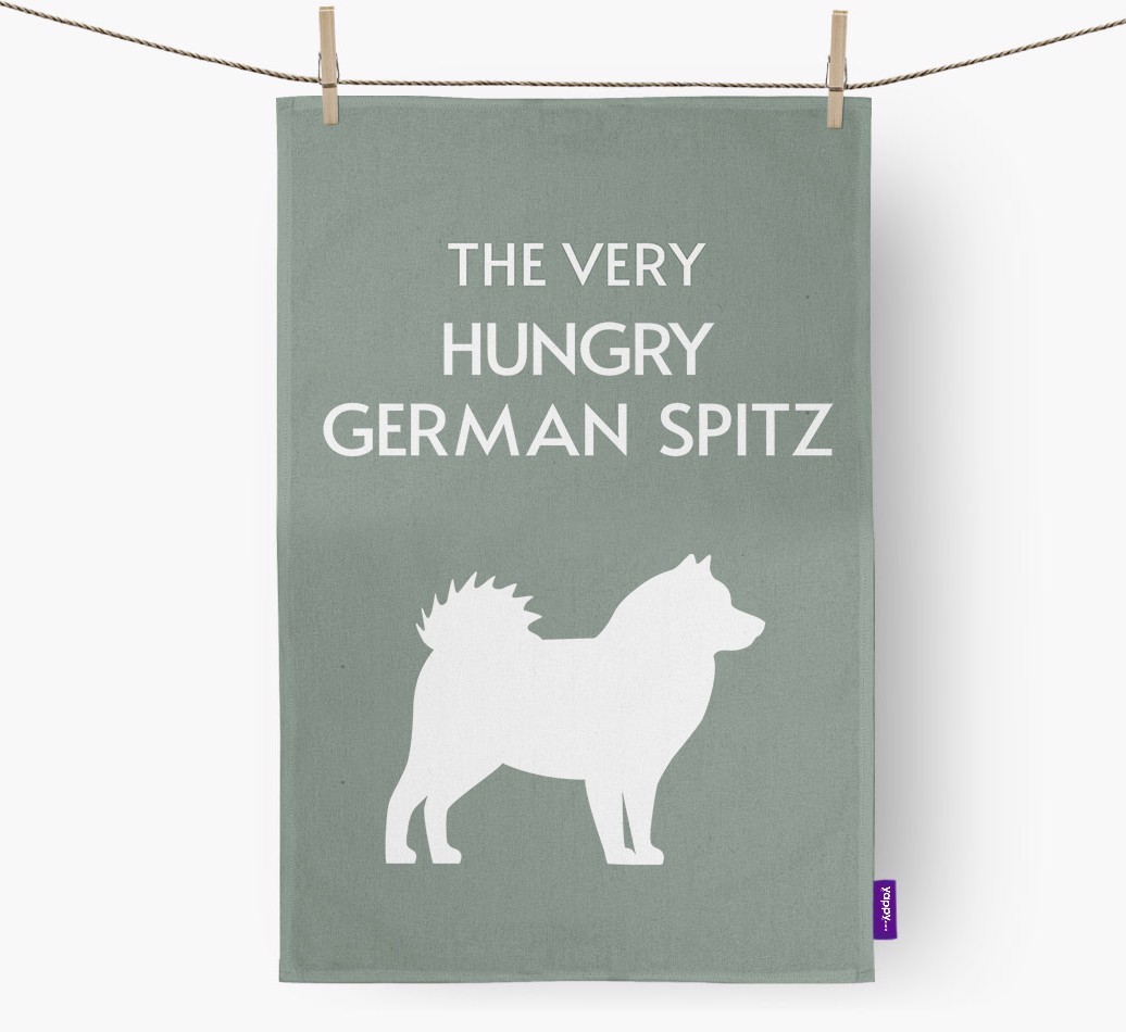 'The Very Hungry...' - Personalised {breedFullName} Tea Towel
