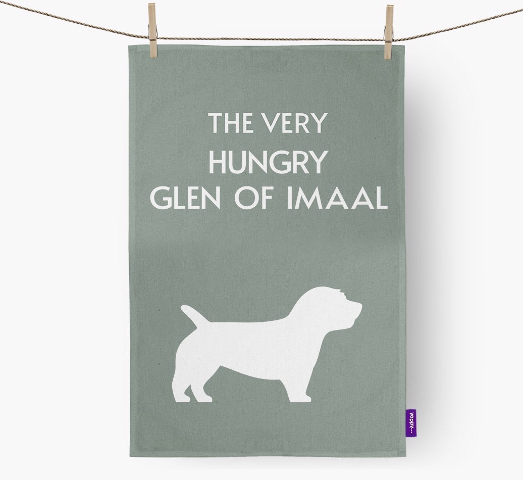 'The Very Hungry...' - Personalised {breedFullName} Tea Towel