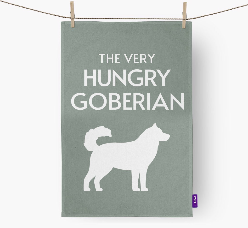 'The Very Hungry...' - Personalised {breedFullName} Tea Towel
