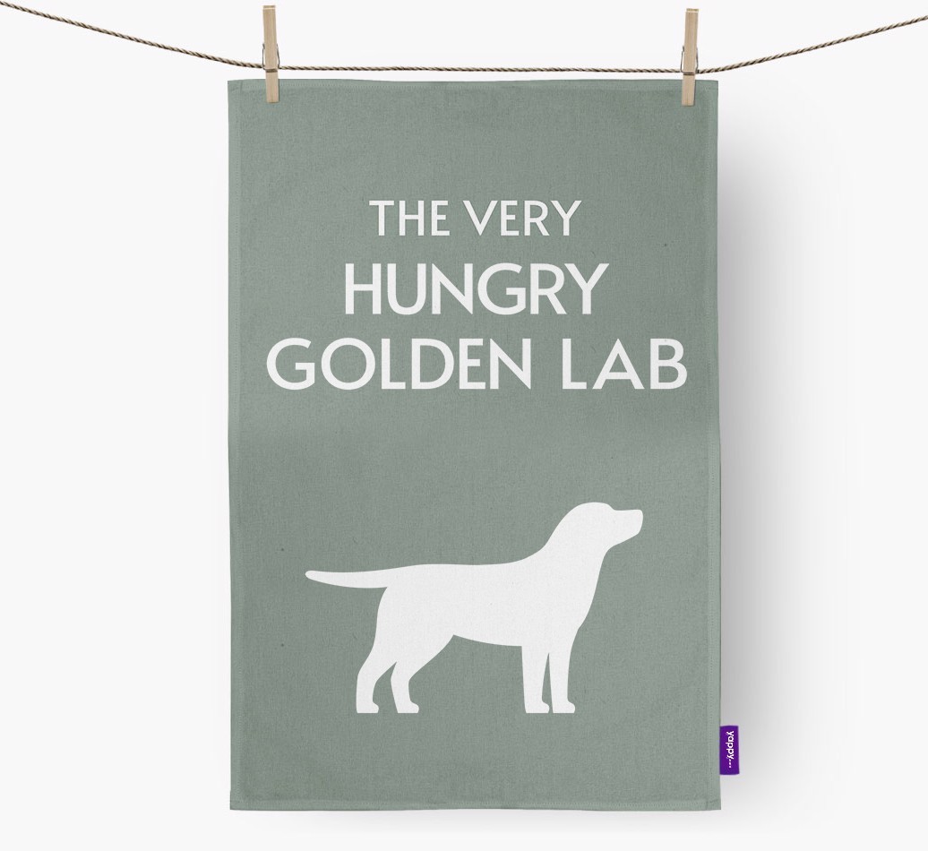 'The Very Hungry...' - Personalized {breedFullName} Dish Towel