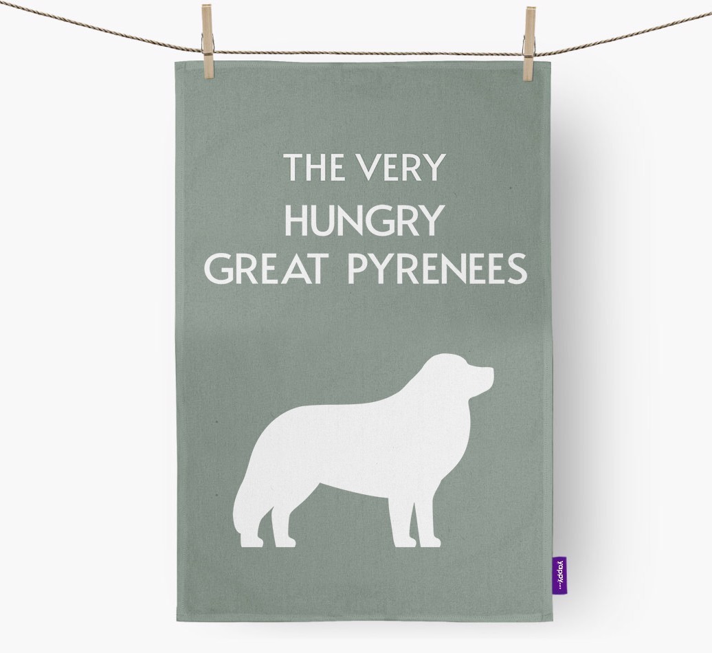 'The Very Hungry...' - Personalised {breedFullName} Tea Towel