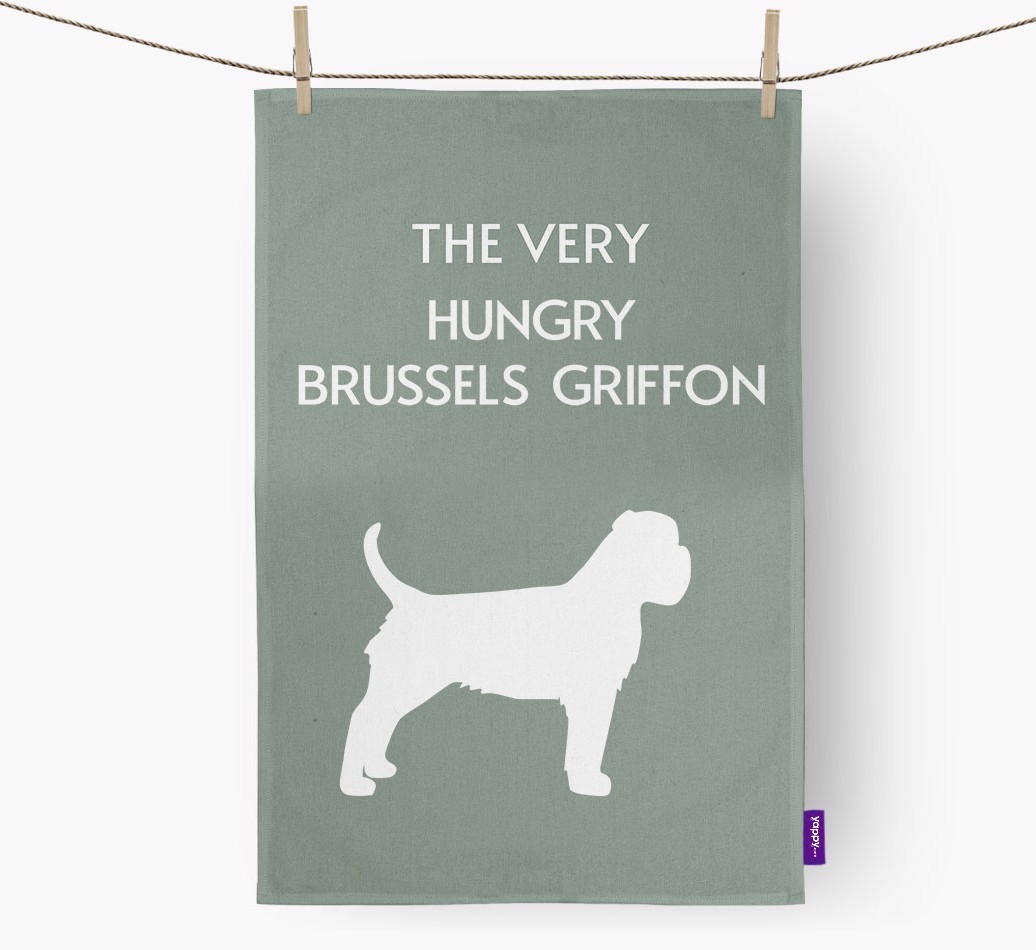 'The Very Hungry...' - Personalised {breedFullName} Tea Towel