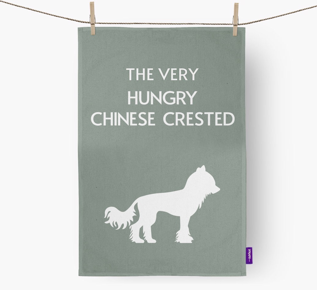 'The Very Hungry...' - Personalised {breedFullName} Tea Towel