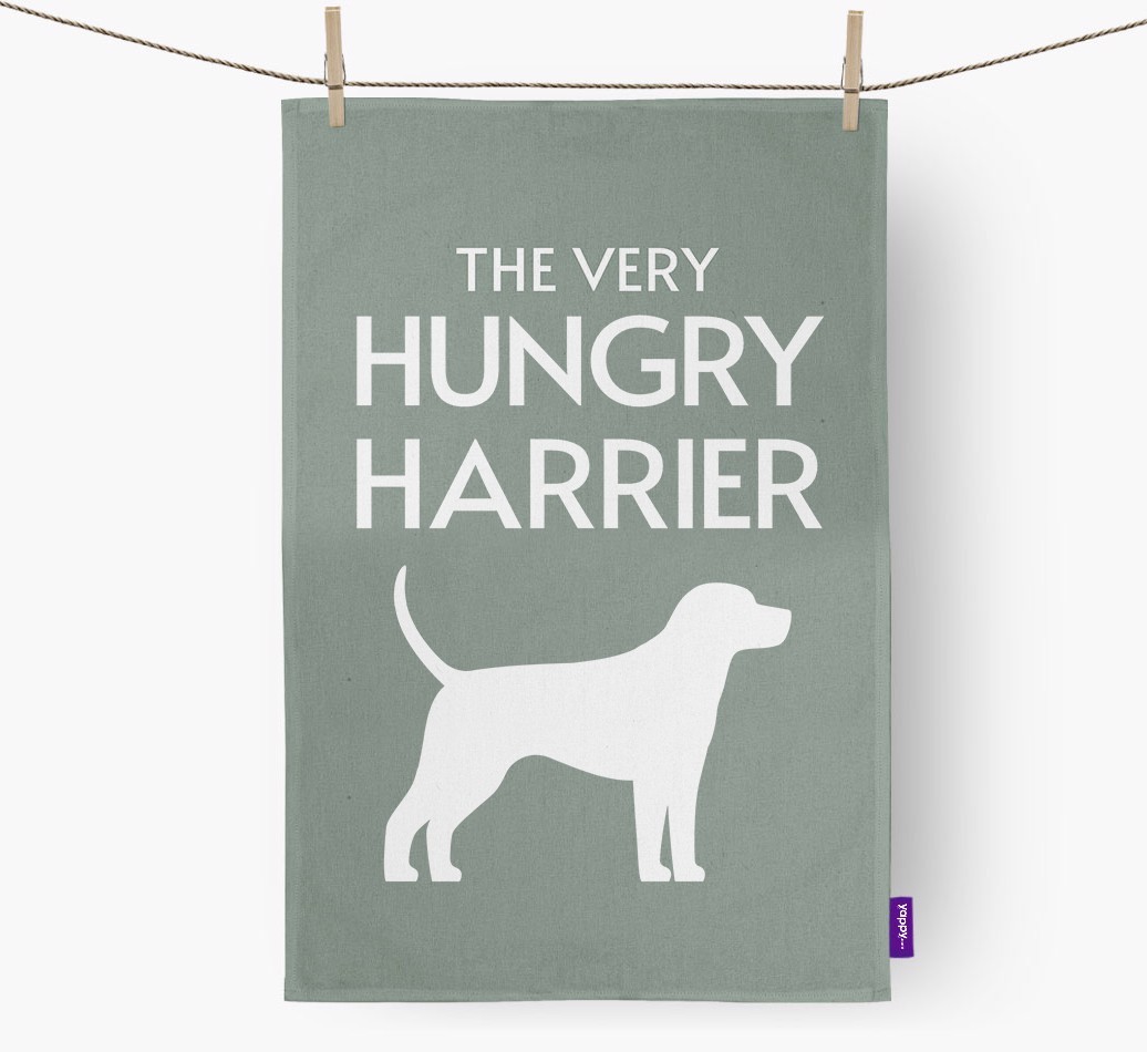 'The Very Hungry...' - Personalised {breedFullName} Tea Towel