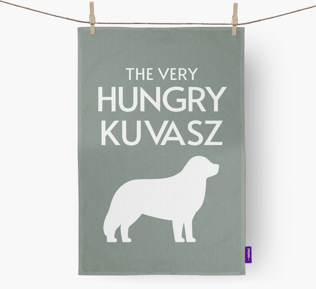 'The Very Hungry...' - Personalised {breedFullName} Tea Towel