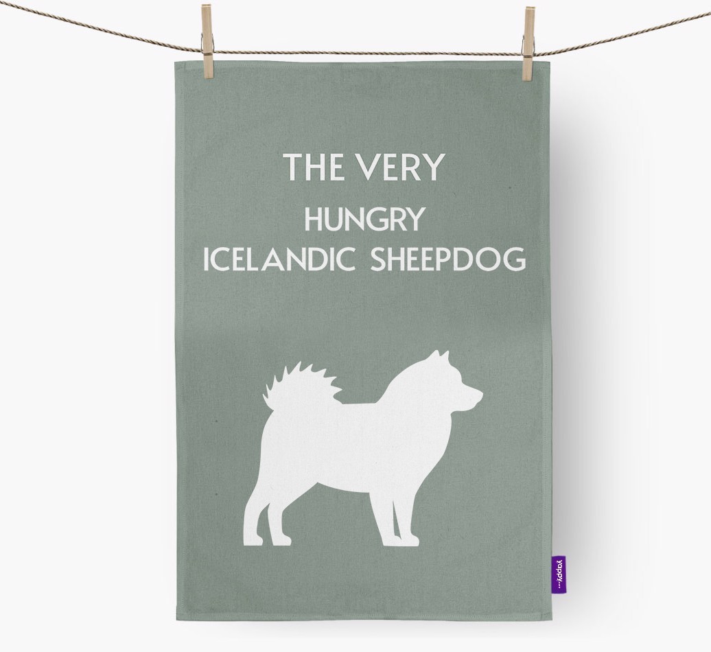 'The Very Hungry...' - Personalised {breedFullName} Tea Towel