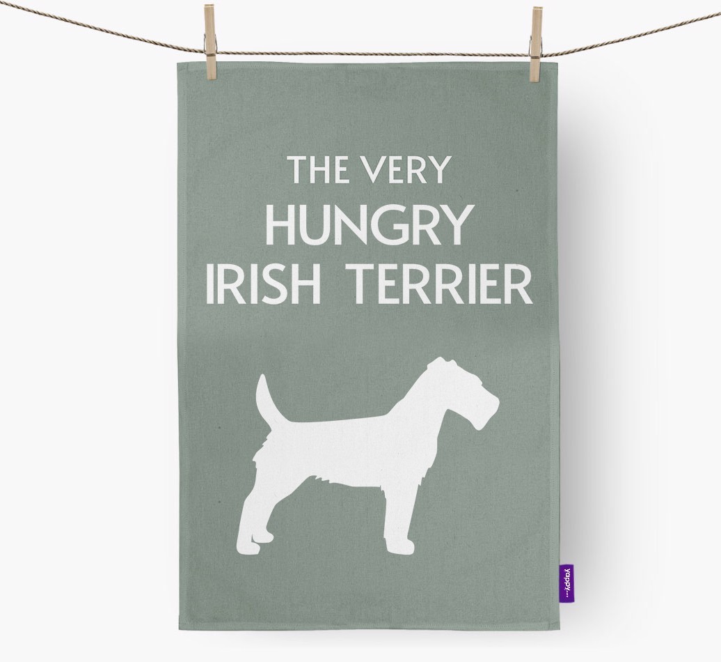 'The Very Hungry...' - Personalised {breedFullName} Tea Towel