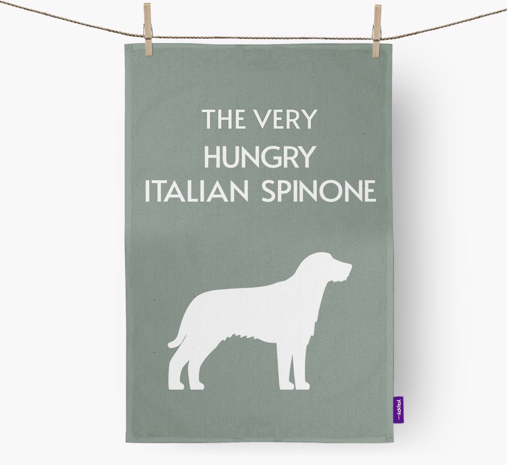 'The Very Hungry...' - Personalised {breedFullName} Tea Towel