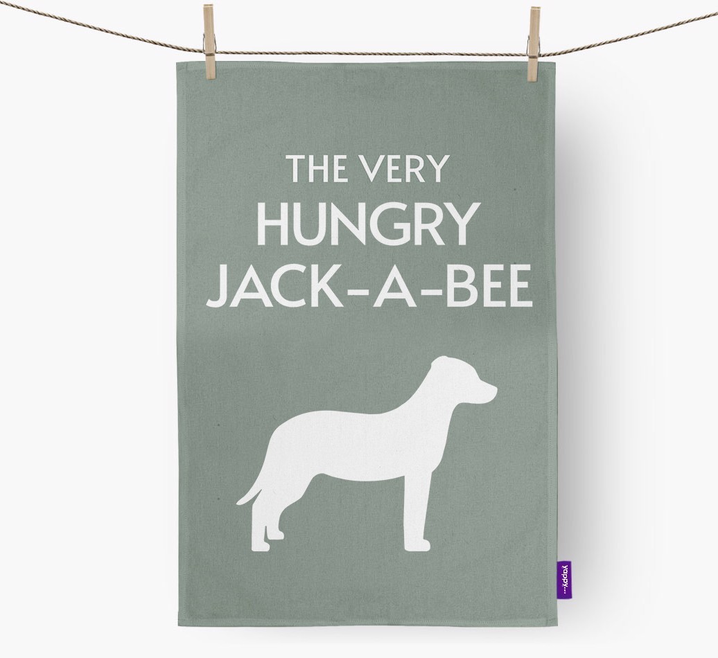 'The Very Hungry...' - Personalized {breedFullName} Dish Towel
