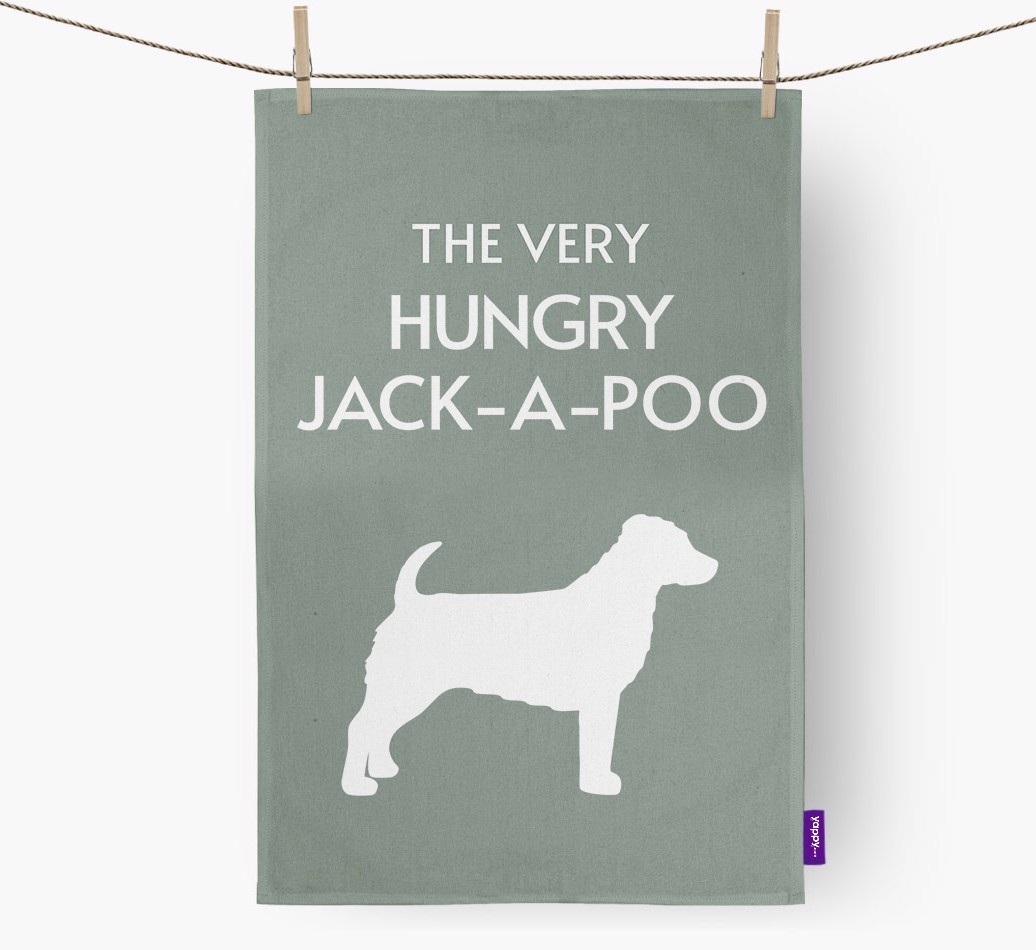 'The Very Hungry...' - Personalised {breedFullName} Tea Towel