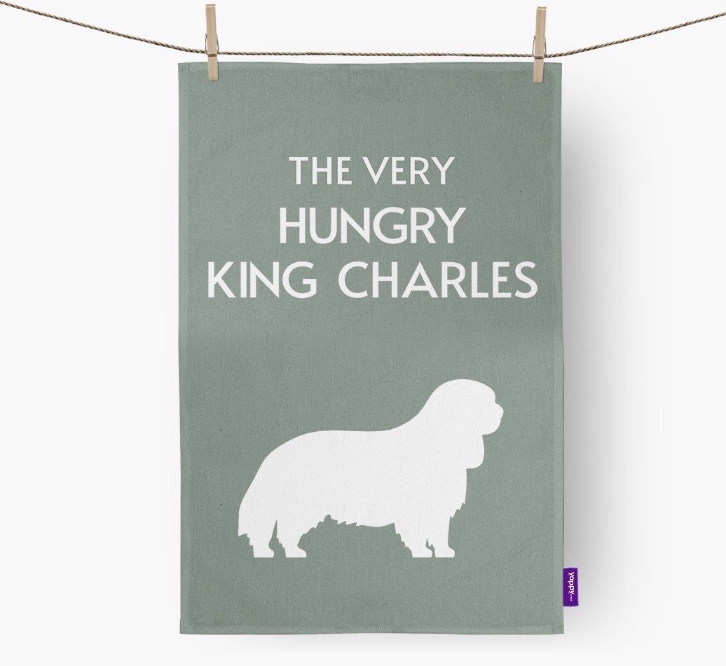 'The Very Hungry...' - Personalised {breedFullName} Tea Towel