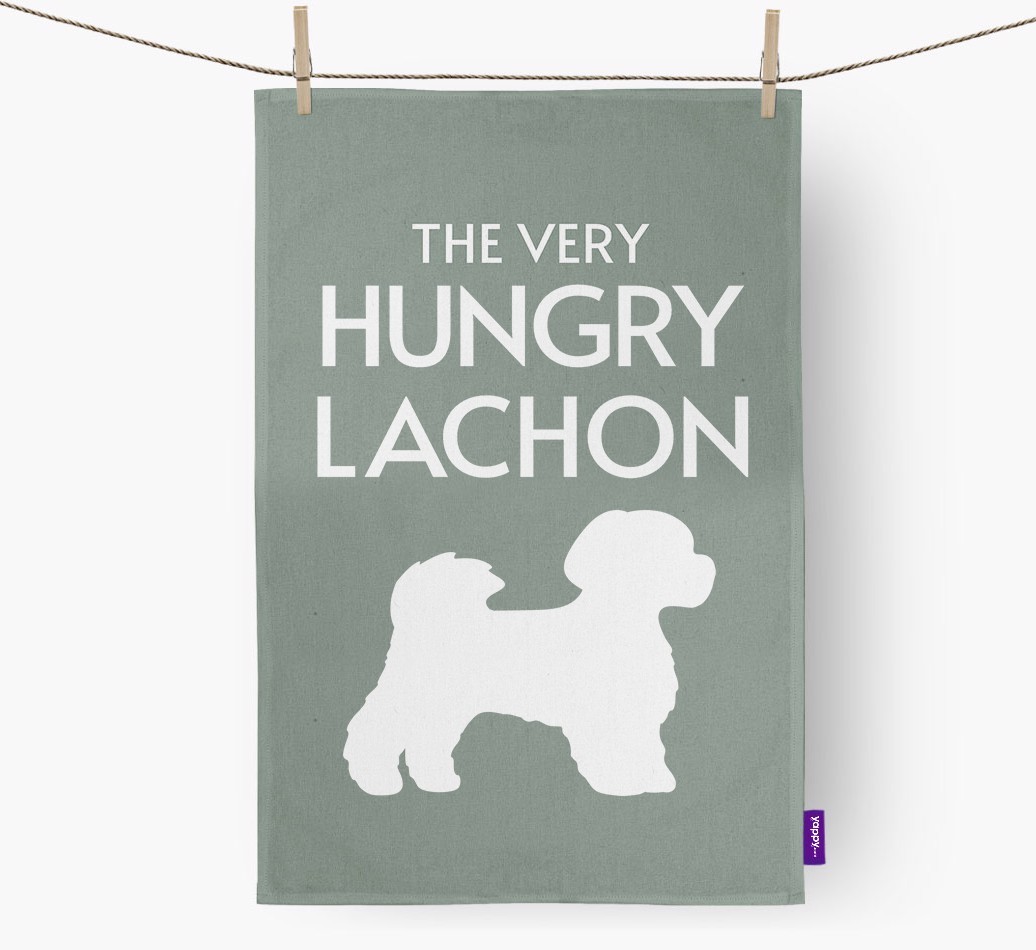 'The Very Hungry...' - Personalised {breedFullName} Tea Towel