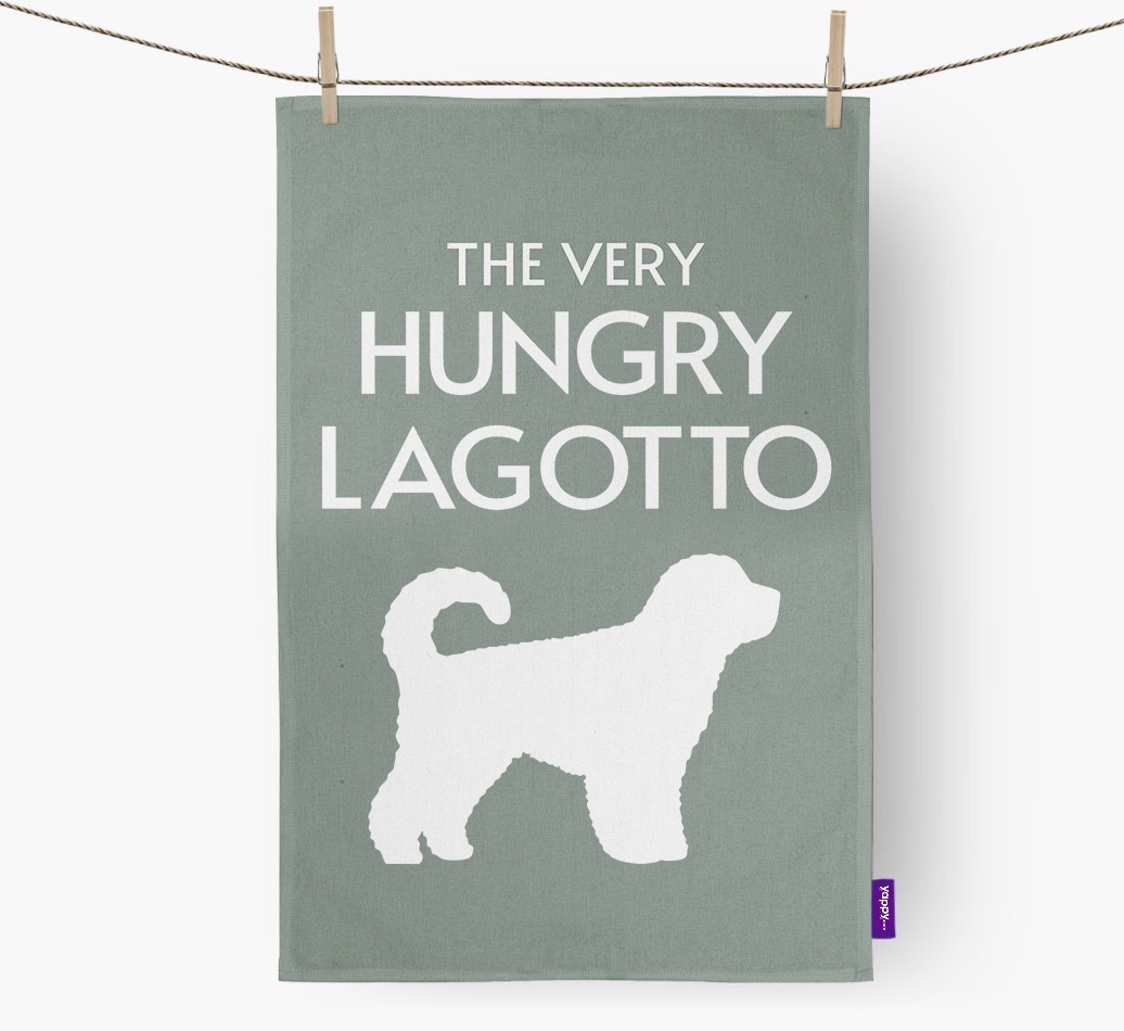 'The Very Hungry...' - Personalised {breedFullName} Tea Towel